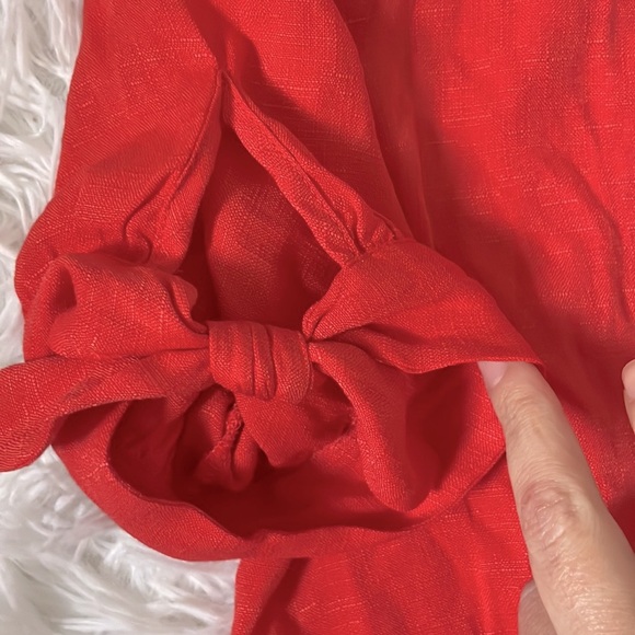 One Clothing Linen Style Button Down Blouse - Picture 2 of 6